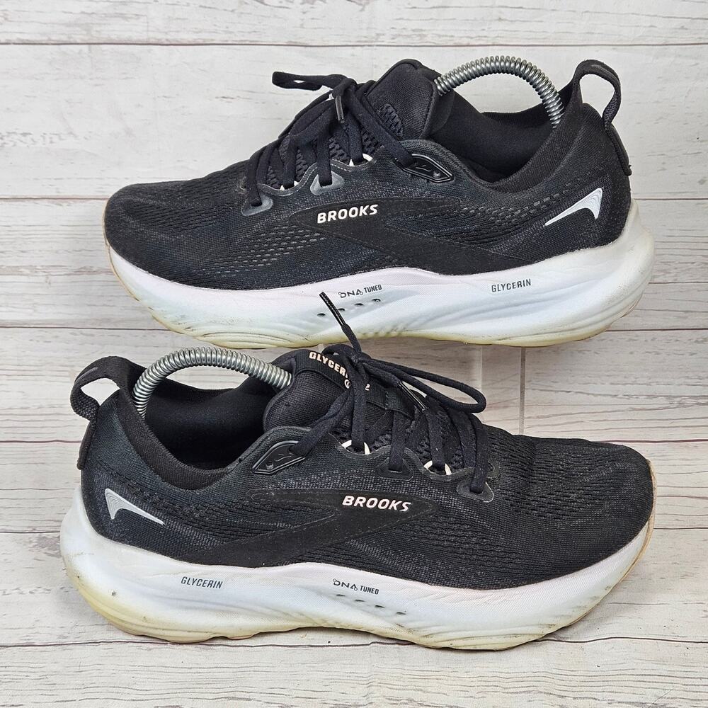 Brooks Athletic Shoes Women’s Black White US 10 Glycerin 22 DNA LOFT Running